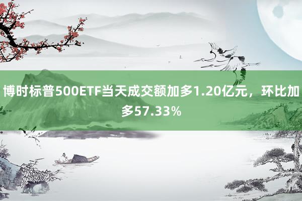 博时标普500ETF当天成交额加多1.20亿元，环比加多57.33%